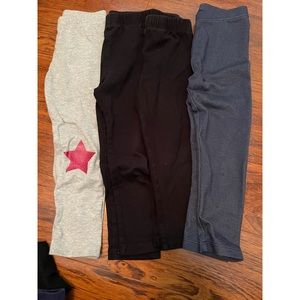 Bundle of baby GAP leggings size 3t